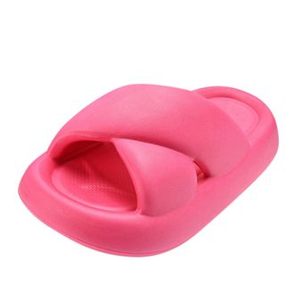 Generic Women Slippers with Thick Non Slip Sole Soft Open Toe Slip On Indoor Bathroom Comfortable Solid Color Design (6.5)