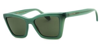 Ferragamo SF2039SE 339 Womens Sunglasses Green Size 53
