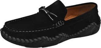 Generic Mens Slip On Loafers Casual Driving Moccasins Comfortable Easy Go Shoes for Men All Day Wear(Black,10.5)