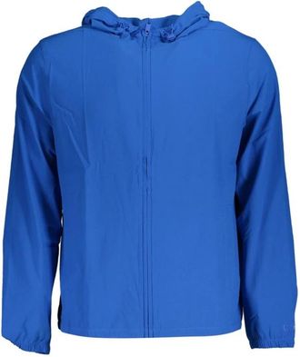 Calvin Klein Sleek Hooded Sports Jacket in Blauw - Heren - Zomerjassen - Blauw - 2XL - Polyester - Jassen