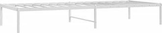 vidaXL vidaXL Metal Bed Frame without Mattress White 80x200cm