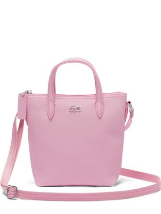 Lacoste Concept logo-appliqu&eacute; crossbody bag - women - PVC - One Size - Pink