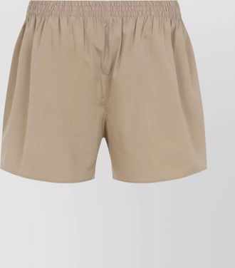 Miu Miu cotton shorts with elastic waistband