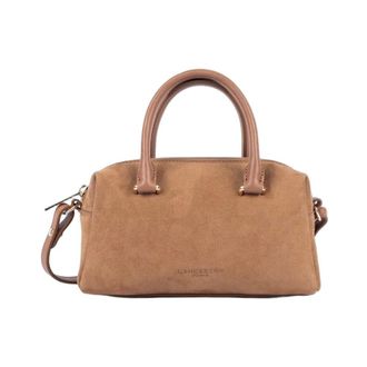 Lancaster Borsa a Mano in Camoscio Cube - - Bags - Donna - Marrone - ONE SIZE