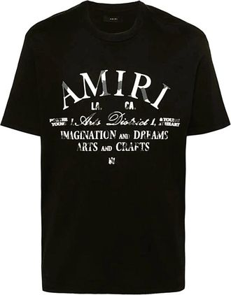 Amiri MA Core Logo Tee - Heren - T-shirts - Zwart - S - Katoen - Tops
