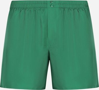 Dolce & Gabbana Silk Shorts - Man Underwear And Loungewear Green 3