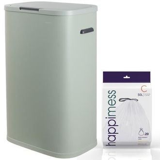 Happimess Tammi Kitchen 14.5-Gallon Slim Metal Push Button Trash Can in Pistachio Gelato at Nordstrom