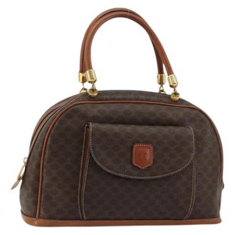 Celine Pre-owned Handbags, female, Brown, Size: ONE SIZE Pre-owned Vintage Macadam Hand Bag