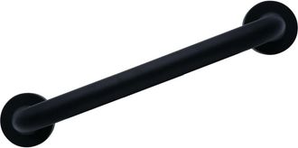 No Brand Barra De Agarre De Ba&ntilde;o Aluminio Negro 45 Cm Ridder