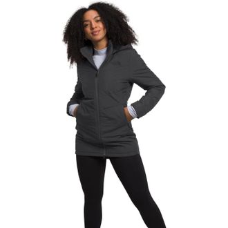 The North Face Tamburello Parka Jacket Womens Gray Hooded Full Zip KFC361