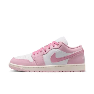 Nike Jordan Womens Air Jordan 1 Low Shoes in Pink | DC0774-607