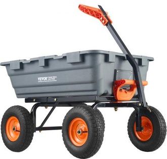 OEM Transportwagen, Gartenkarre Mit Leicht Zu Montierendem Stahlrahmen, Gartenwagen Mit Umwandelbarem 2-in-1-griff, Mehrzweck-schubkarre Mit 680 Kg Kapazi