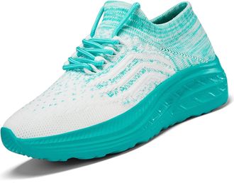 Generic Fashion Platform Sneakers for Women Spring Summer Breathable Mesh Running Shoes Comfortable Lace Up Casual Wear Walking for UK Wedges Trainers Ladies 