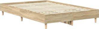 vidaXL Estructura De Cama Sonoma 137 X 190 Cm Madera De Ingenier&iacute;a Vidaxl