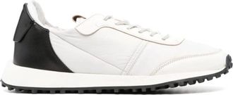 Buttero Schoenen, Heren, Wit, 42 EU, Leer, Tweekleurige Panelled Sneakers