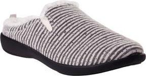 Revitalign Dundee Cozy Chenille Faux Fur Lined Slipper in Grey at Nordstrom Rack, Size 7.5