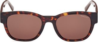 GANT Square Sunglasses in Dark Havana /Brown at Nordstrom Rack