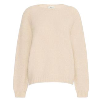 Max Mara 001 Mandorla - Dames - Ronde hals truien - Beige - L - Truien & Vesten