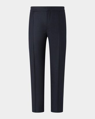 Ermenegildo Zegna Men & apos;s Wool-Blend Pleated Trousers