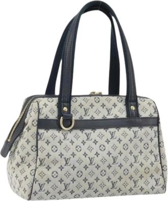 Louis Vuitton Pre-owned Vintage Canvas Handtas - Dames - Vintage Handtas - Blauw - ONE Size - Vintage