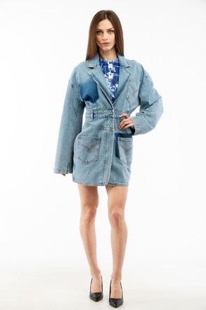 Moschino Multicolor Cotton Denim Womens Jacket