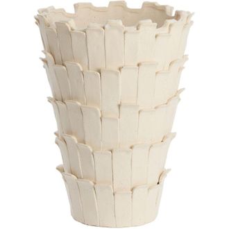 Light & Living Light&living - Vaso De Cer&aacute;mica Banya Mate Crema - &Oslash;33x43 Cm