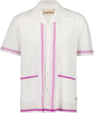 Baziszt Camicia con taschino - Bianco