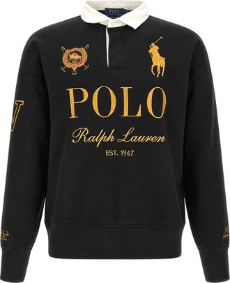 Polo Ralph Lauren Heren, Sweatshirts & Hoodies, Zwart, Maat: L Katoen