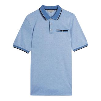 Ted Baker Heren Chipa Poloshirt met Korte Mouwen (Blauw)