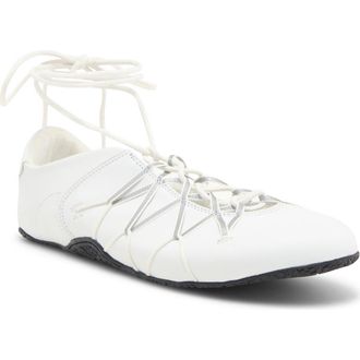 Jeffrey Campbell Regimen Ankle Wrap Sneaker in White Combo at Nordstrom Rack, Size 10