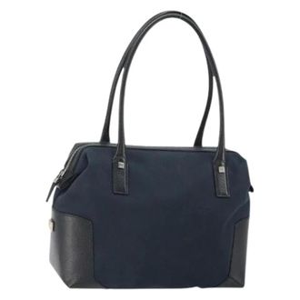 Ferragamo Pre-owned Nylon Handtas - Dames - Pre-owned - Zwart - Maat: ONE Size Nylon