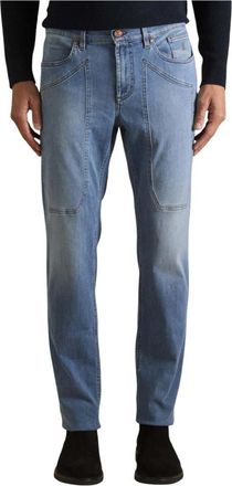 Jeckerson John Slim Jeans - Heren - Slim Fit Jeans - Blauw - W28 - Katoen - Jeans