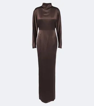 Max Mara Silk satin gown