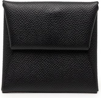 Herm&egrave;s Bastia Black Epsom Leather Coin Purse/Coin Case (Pre-Owned)