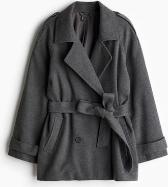 H&M Gefilzte Cabanjacke - Grau