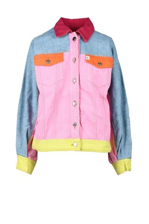 Semicouture Multicolore Patchwork Jacket with Artistic Design