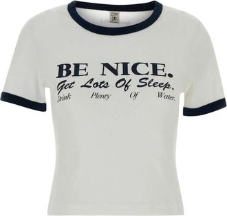 Sporty & Rich T-shirt - Dames - T-shirts - Wit - S - Katoen - Tops