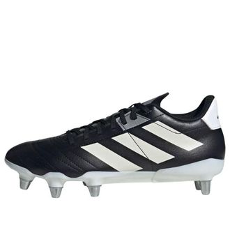 adidas Kakari Soft Ground Rugby Boots Black Silver Metallic IE3204