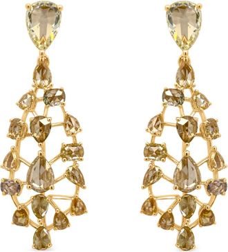 HYT Jewelry 18kt geelgouden oorbellen met diamant