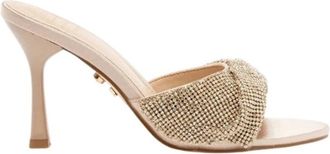 Twentyfourhaitch High Heel Sandalen - Dames - Muiltjes - Geel - 37 EU - Schoenen