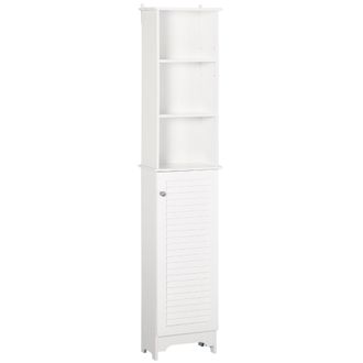 HOMCOM HOMCOM l Bathroom Storage Cabinet White - Home Living | TJ Hughes