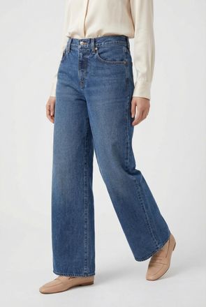 Calvin Klein Jeans Weite Jeans CALVIN KLEIN JEANS, Damen, Gr. 26, L&auml;nge 32, indigo julius, Denim/Jeans, Obermaterial: 100% Baumwolle, weit lang, Jeans Weite Jeans, Wide-