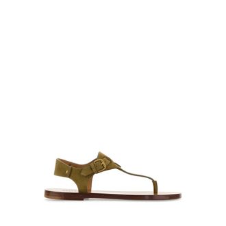 Isabel Marant Isabel Marant, Flat Sandals, female, Green, Size: 6 US Thong Sandals