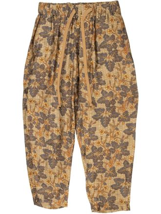 Uma Wang floral-print trousers - Neutrals
