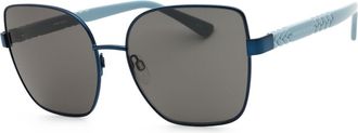 Anne Klein AK7086 410 Womens Sunglasses Blue Size 58