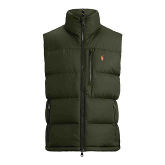 Polo Ralph Lauren Vests, male, Green, Size: XL Polo Ralph Lauren Coats Green