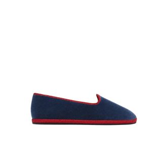 Scarosso William IV Target Friulane Slipper - Heren - Loafers - Blauw - 40 EU - Katoen - Schoenen