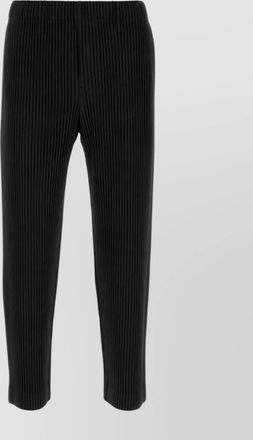 Homme Plissé Issey Miyake textured cropped trousers in polyester