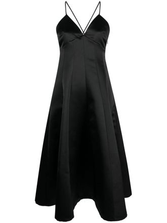 Philosophy di Lorenzo Serafini flared midi dress - women - Polyester/Polyester - 42 - Black