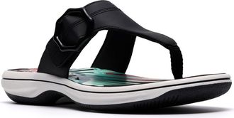 Clarks Breeze Cove Flip Flop in Black at Nordstrom Rack, Size 12